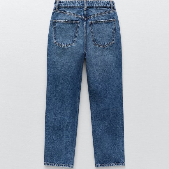Zara High Rise Straight Legged Jeans - Picture 16 of 16